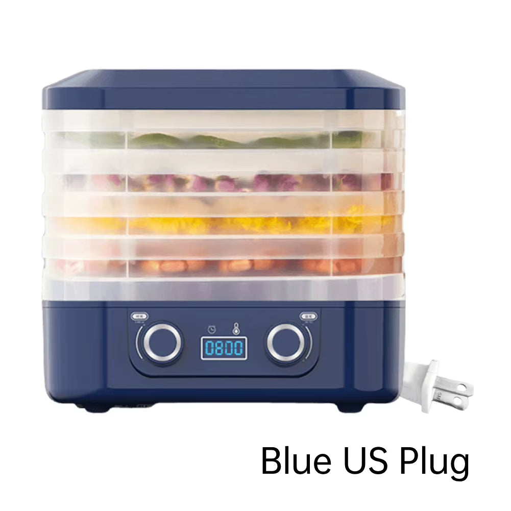 5-Layer Smart Electric Food Dryer Fruit Vegetable Dehydrator Machine for Dry Beef Jerky Meat Fish Snack Food Desiccator EU/US