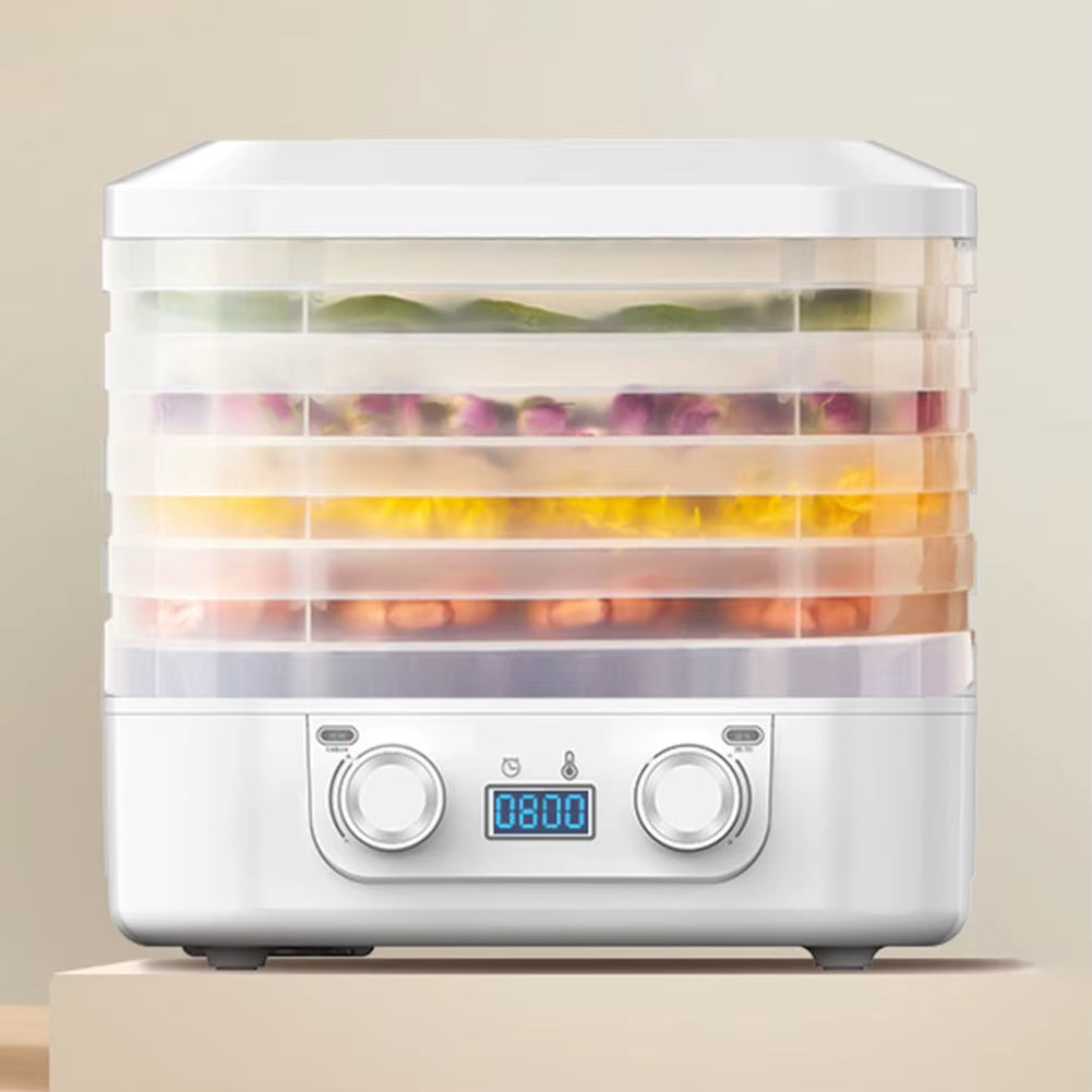 5-Layer Smart Electric Food Dryer Fruit Vegetable Dehydrator Machine for Dry Beef Jerky Meat Fish Snack Food Desiccator EU/US