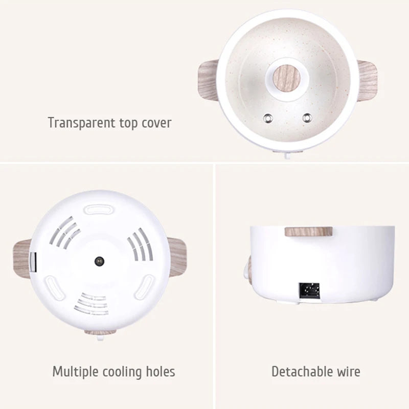 Multi-Function Mini Cookers Electric Cooking Boiling Pot Electric Heat Pan Dormitory Household 1-2 People Electric Rice Cookers