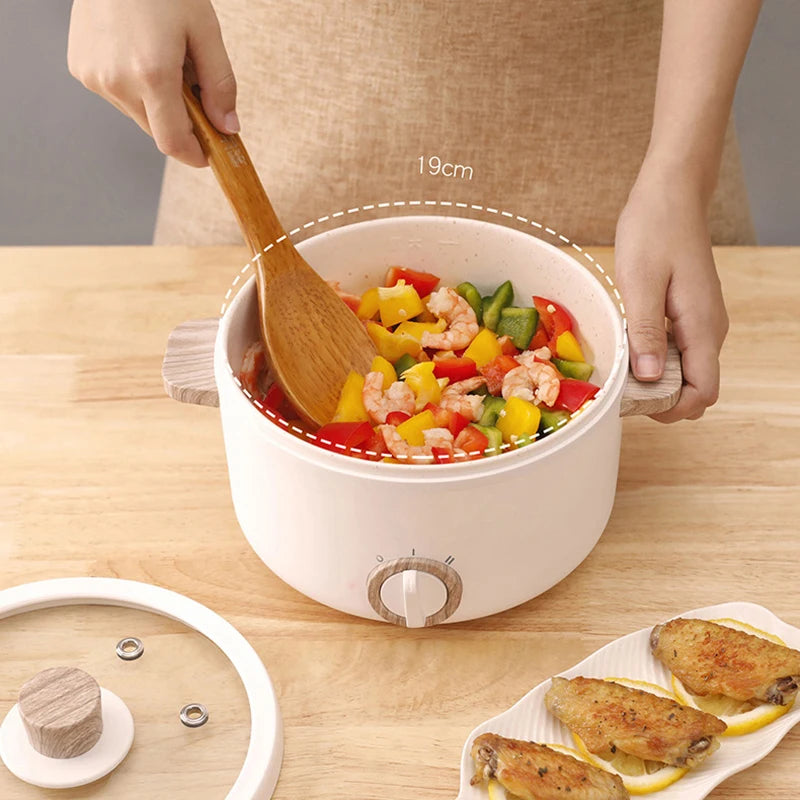 Multi-Function Mini Cookers Electric Cooking Boiling Pot Electric Heat Pan Dormitory Household 1-2 People Electric Rice Cookers