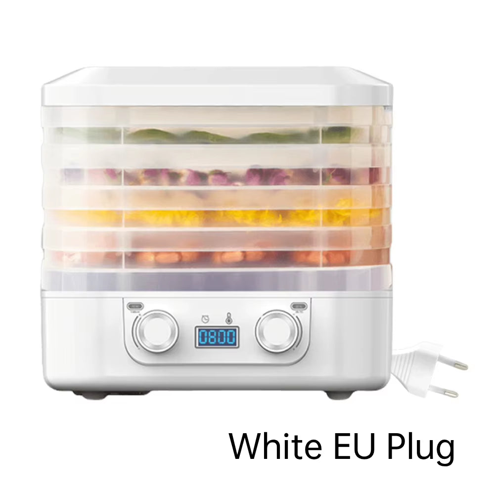 5-Layer Smart Electric Food Dryer Fruit Vegetable Dehydrator Machine for Dry Beef Jerky Meat Fish Snack Food Desiccator EU/US