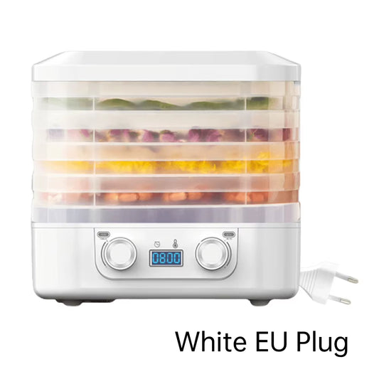 5-Layer Smart Electric Food Dryer Fruit Vegetable Dehydrator Machine for Dry Beef Jerky Meat Fish Snack Food Desiccator EU/US