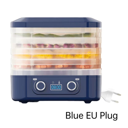 5-Layer Smart Electric Food Dryer Fruit Vegetable Dehydrator Machine for Dry Beef Jerky Meat Fish Snack Food Desiccator EU/US